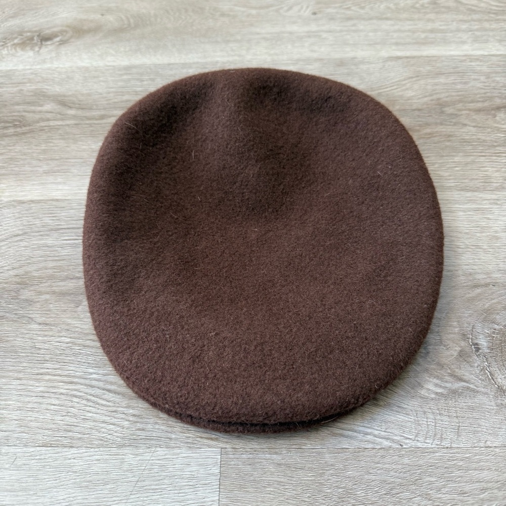 Kangol Brown Wool Flat Cap